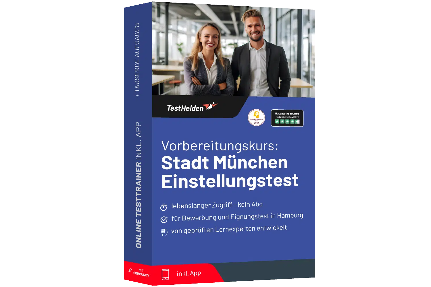 Stadt München Einstellungstest & Bewerbung Vorbereitung 2025 - Online-Testtrainer 1 Stadt München Einstellungstest