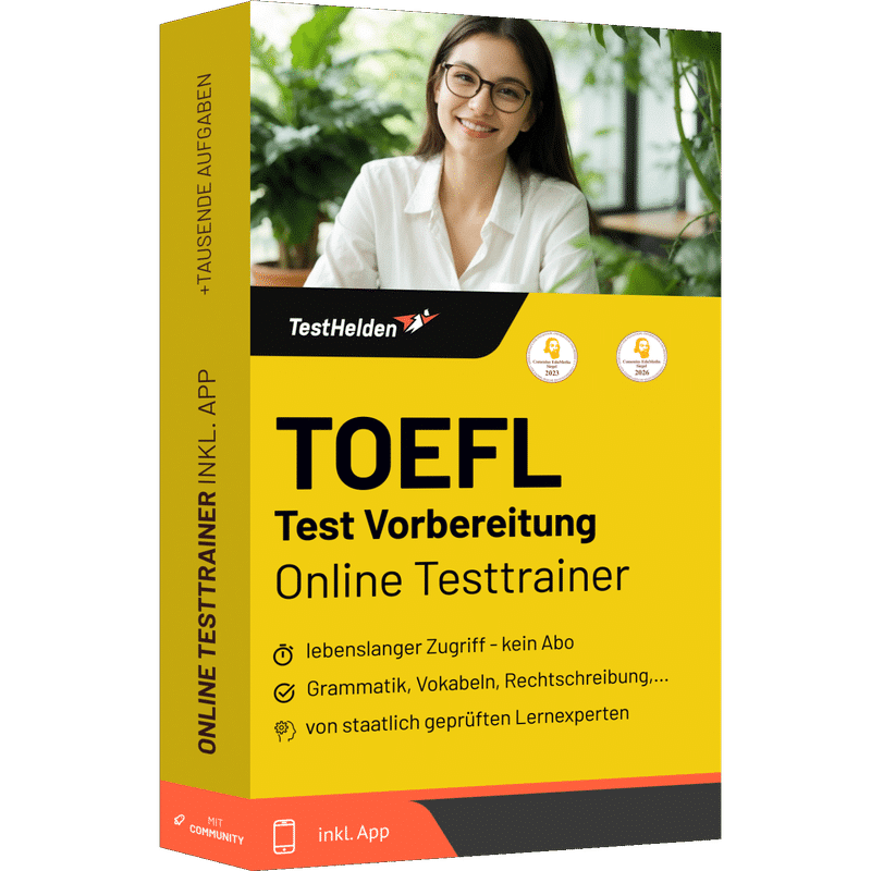 TOEFL Test Vorbereitung B2 üben 2026 - Online Testtrainer 1 TOEFL Test Vorbereitung B2 üben 2026 - Online Testtrainer