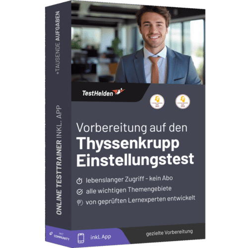 Vorbereitung auf den Thyssenkrupp Einstellungstest 2026  - Online-Testtrainer
