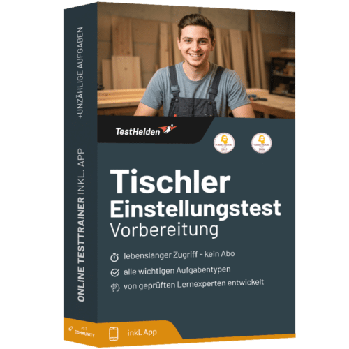 Tischler Eignungstest 2026 üben - Online Testtrainer