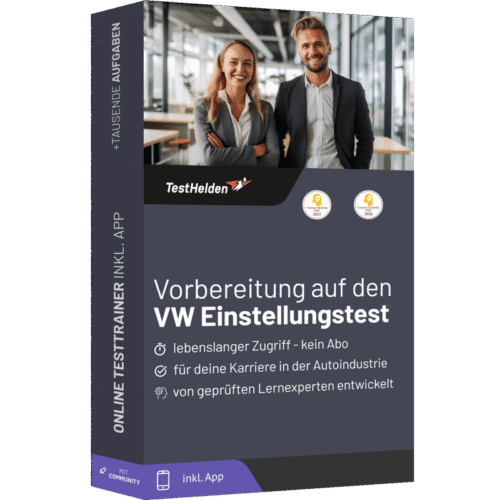 Vorbereitung auf den Volkswagen Einstellungstest 2026 - Online-Testtrainer