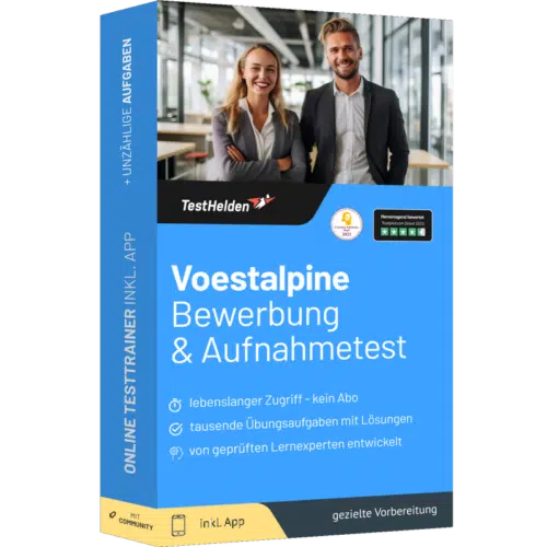 Voestalpine Bewerbung & Aufnahmetest bestehen Online-Testtrainer inkl. App