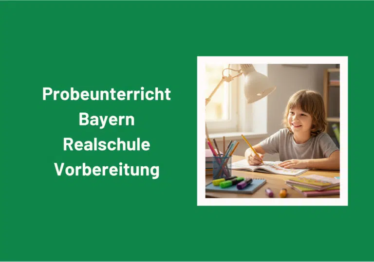 Realschule Bayern Probeunterricht