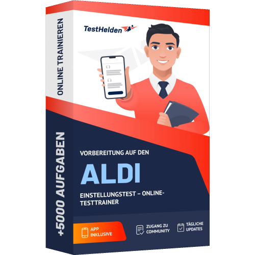 Vorbereitung auf den Aldi Einstellungstest – Online Testtrainer cover print