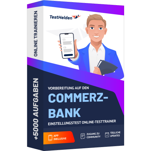 Vorbereitung auf den Commerz bank Einstellungstest Online Testtrainer cover print