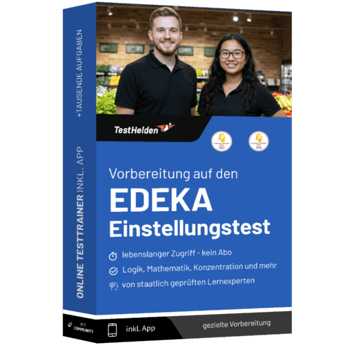 Edeka Einstellungstest 2026 üben - Online-Testtrainer