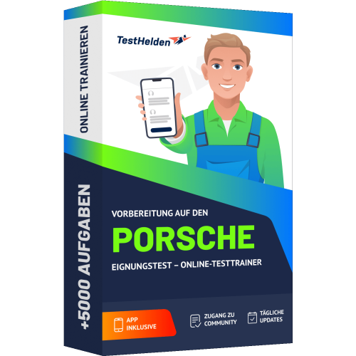 Vorbereitung auf den Porsche Eignungstest – Online Testtrainer cover print