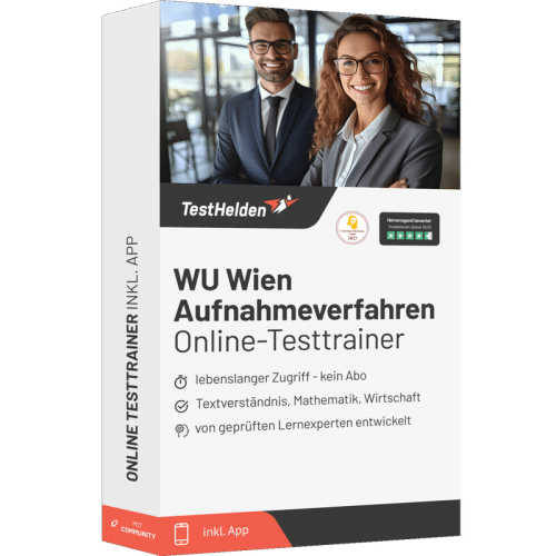 WU Wien Aufnahmeprüfung Wirtschaftsuniversität Wien Auswahlverfahren Online Testtrainer Testhelden