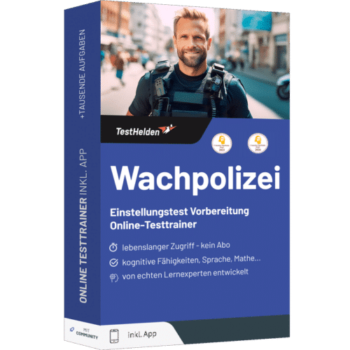 Wachpolizei Einstellungstest 2026 üben - Online Testtrainer