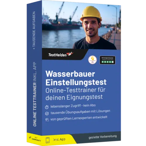Wasserbauer Einstellungstest üben - Online-Testtrainer