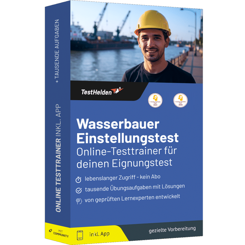 Wasserbauer Einstellungstest 2026 üben - Online-Testtrainer 1 Wasserbauer Einstellungstest 2026 üben - Online-Testtrainer