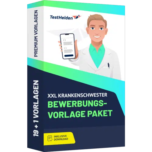 XXL Krankenschwester Bewerbungsvorlage 2025 Paket I + 20 Designs I Deckblatt, Tabellarischer Lebenslauf & Motivationsschreiben