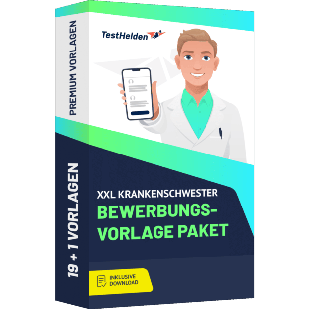 XXL Krankenschwester Bewerbungs vorlage Paket cover print