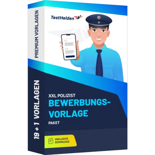 XXL Polizist Bewerbungsvorlage 2025 Paket I + 20 Designs I Deckblatt, Tabellarischer Lebenslauf & Motivationsschreiben