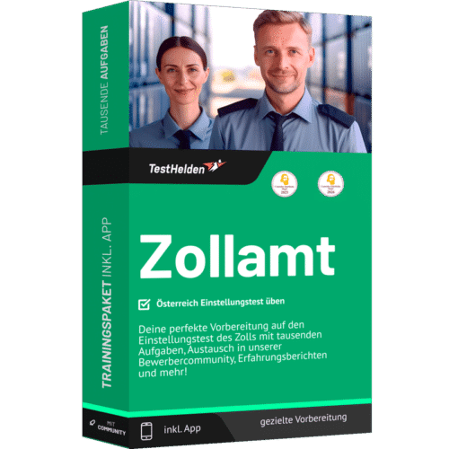 Zollamt Österreich Einstellungstest 2026 üben - Online-Testtrainer
