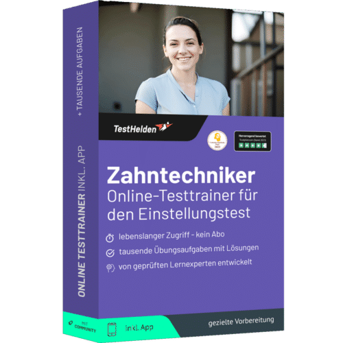 Zahntechniker Einstellungstest Online-Testtrainer