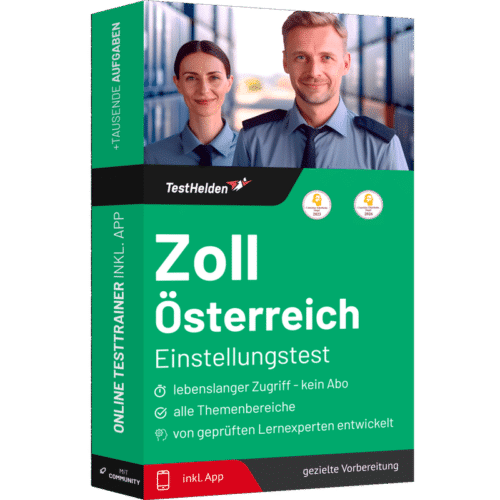 Zoll Österreich Eignungstest 2026 üben - Online-Testtrainer