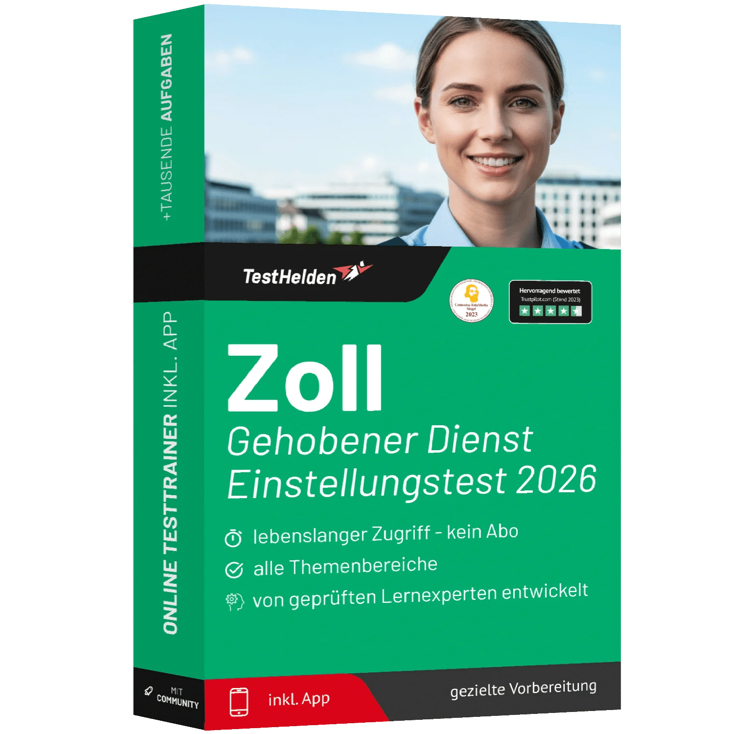 Zoll Gehobener Dienst Einstellungstest 2026 üben - Online Testtrainer 1 Zoll gehobener Dienst Einstellungstest