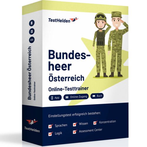 Gezielte Vorbereitung auf Bundesheer Österreich Einstellungstest mit Online-Testtrainer von TestHelden