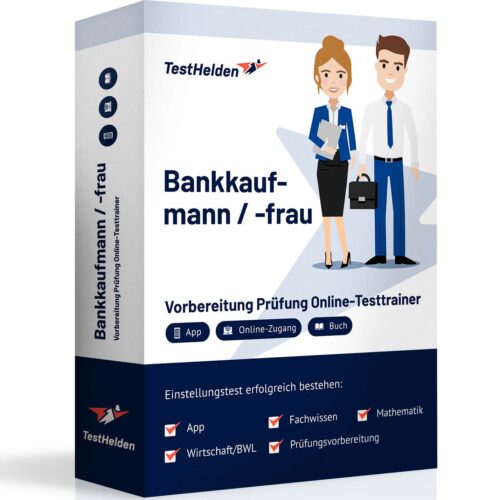 Bankkaufmann / Bankkauffrau Prüfung Vorbereitung und üben mit TestHelden Online Testtrainer