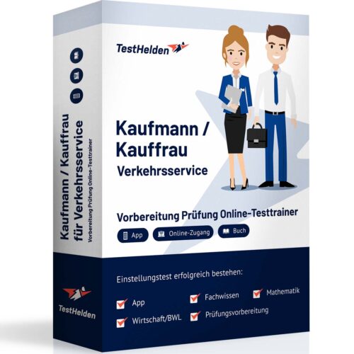 Kaufmann / Kauffrau für Verkehrsservice Prüfung Vorbereitung und üben mit TestHelden Online Testtrainer