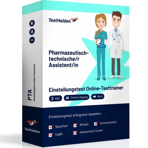 Pharmazeutisch Technische Assistentin PTA Einstellungstest Eignungstest Vorbereitung mit TestHelden Online-Testtrainer