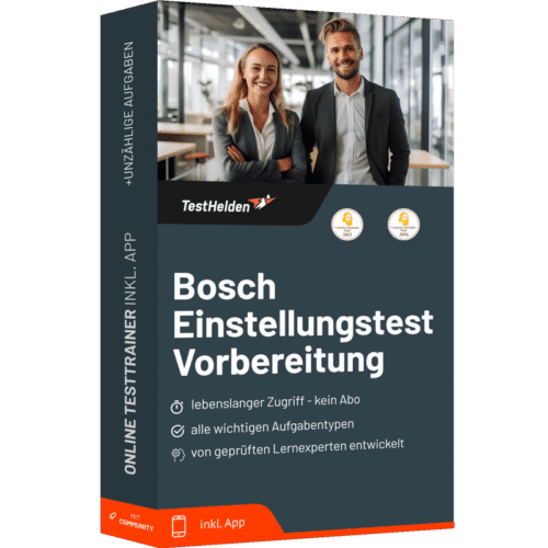 Bosch Einstellungstest 2026 üben - Online-Testtrainer