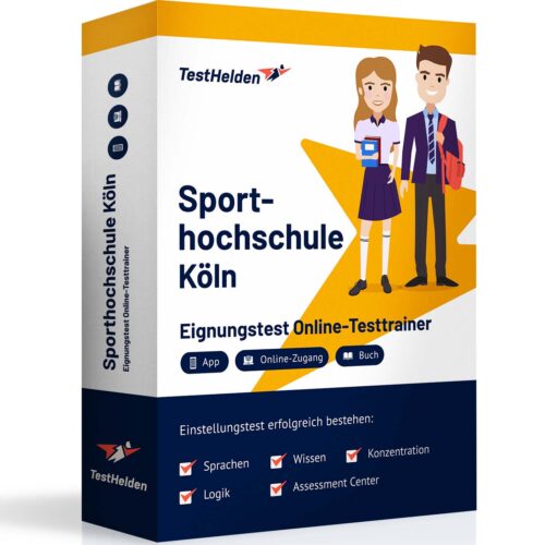 Sporthochschule Köln Eignungstest Vorbereitung und bestehen mit Online-Testtrainer von TestHelden