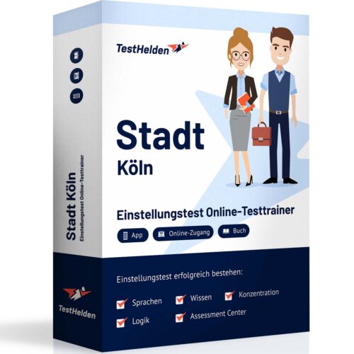 Stadt Köln Einstellungstest Eignungstest Vorbereitung mit TestHelden Online-Testtrainer