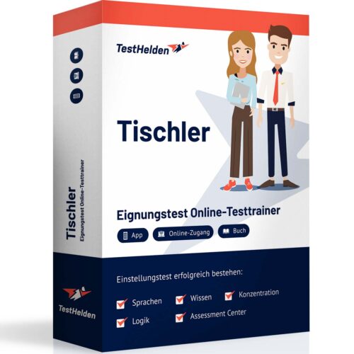 Tischler Eignungstest Vorbereitung mit TestHelden Online-Testtrainer